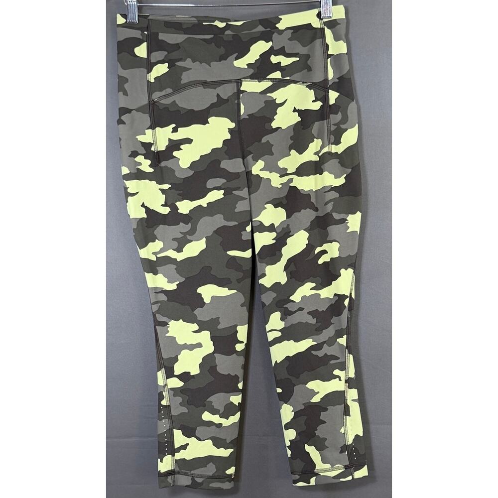 Lululemon Swift Speed High-Rise Crop 21 Size 8 Heritage Camo Green